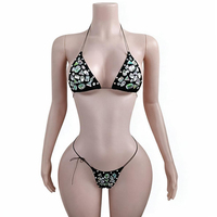 Ensemble de bikini fait main en strass, design original, vente en gros directe usine