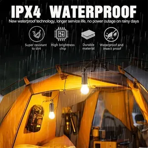 ABS bianco corpo LED luce notturna portatile <span class=keywords><strong>solare</strong></span> USB <span class=keywords><strong>ricarica</strong></span> pesca essenziali <span class=keywords><strong>lampade</strong></span> da campeggio giardino impermeabile - Product Image 4