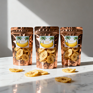 사용자 정의 Gravure 인쇄 동결 건조 바나나 애완 동물 식품 간식 스탠드 파우치 지퍼락 최고 수분 증거 내구성 - Product Image 1