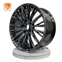 Jantes en alliage d'aluminium coulé de haute qualité Skoda VRS, 16 à 24 pouces, multi-rayons, noir, finition usinée, source d'usine, stylisées