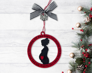 Baby Bumps First Christmas Ornament Annonce de <span class=keywords><strong>grossesse</strong></span> Baby Bump Ornament for Mommy to be - Product Image 4