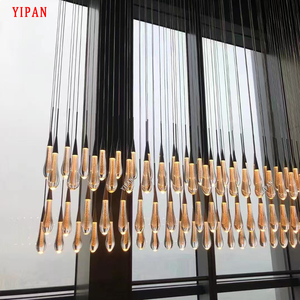 Nhà Máy Bán Buôn Bắc Âu Sáng Tạo Hiện Đại Đơn Giản Tinh Thể Thủy Tinh Mỹ Thiết Kế Đèn Chùm Cho Phòng Khách - Product Image 2