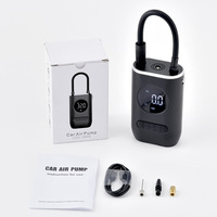 Car ABS Wireless Portable Mini Electric Tire Inflator Handheld Rechargeable Digital Display Lighting Air Pump