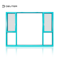 Ventanas Abatibles de Aluminio con Rotura de Puente Térmico, Reducción de Costos de Refrigeración, Mosquitera 304, Triple Acristalamiento, Sellado EPDM para Hogares Tropicales