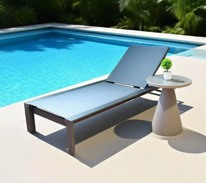 Chaise longue de <span class=keywords><strong>jardin</strong></span> en métal pour l'extérieur, lit de repos en aluminium, chaise de plage, <span class=keywords><strong>transat</strong></span> - Product Image 5