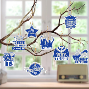 <b>Graduation</b> Ornaments Paper <b>Decorations</b> Set For <b>Graduation</b> <b>Party</b> Eco Friendly Digital Printing 3 Color Design - Product Image 1