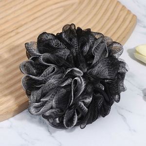 Soft Exfoliating Shower Body Scrubber Black Mesh <b>Bath</b> Loofah with Hanging Strap - Product Image 5