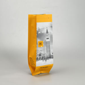 特注印刷平底プラスチック包装袋1kg 3kg PEプロテインパウダーコーヒー豆バルブジッパー付き - Product Image 3