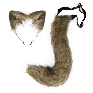 Costumi Cosplay di coda di animali Anime di moda oggetti di scena di <span class=keywords><strong>gatto</strong></span> volpe peluche orecchio gioco di ruolo fascia per feste Kawaii Club per ragazze costumi da Pub - Product Image 1