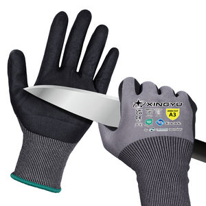Guantes de Trabajo Resistentes a Cortes XINGYU Calibre 18 ADAMAS ANSI A3 para Hombre, Paquete de Guantes de Seguridad Recubiertos de Espuma de Nitrilo Microfina Anticorte - Product Image 1