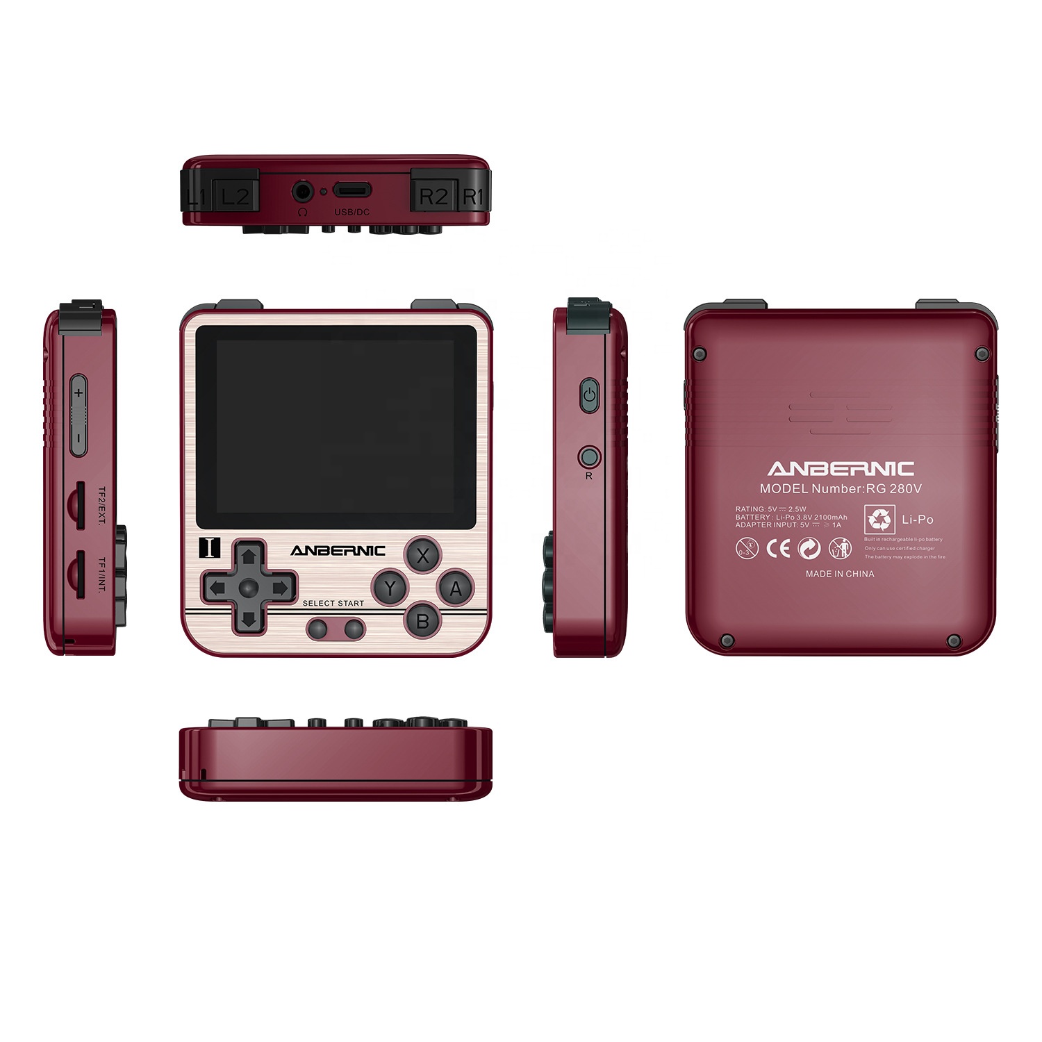 Pocket Anbernic RG280V 64GB Open Source System Retro Gaming