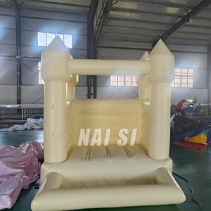 Château <span class=keywords><strong>gonflable</strong></span> blanc <span class=keywords><strong>petit</strong></span> et abordable avec fosse à balles, château <span class=keywords><strong>gonflable</strong></span> pastel pour tout-petits, fête de mariage en intérieur, gonflables - Product Image 6