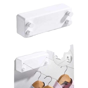 Séchoir <span class=keywords><strong>à</strong></span> <span class=keywords><strong>linge</strong></span> mural rétractable en acier de 4,2 m pour intérieur - Product Image 6