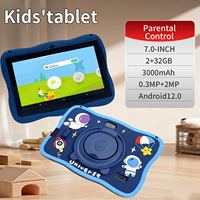 Nouvelle tablette éducative pour enfants astronautes de l'école primaire, 7 pouces HD, MTK Android 12, 2 Go de RAM, 32 Go de stockage, avec fonctionnalités sur le thème des planètes, Wi-Fi, GPS et reconnaissance faciale