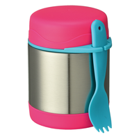 Boîtes à lunch rondes isolées sous vide en acier inoxydable 300ML conservation de la fraîcheur aliments chauds/froids pour la rentrée scolaire