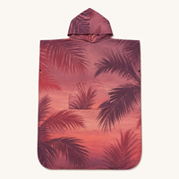 Serviette poncho en microfibre suédée avec logo personnalisé, séchage rapide, à capuche, pour la plage, la piscine, la natation et les voyages