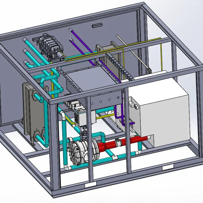 10kW 30kW 60kW 100kW Pem Waterstof-brandstofcel Power Generator Station Brandstofcel 100kw