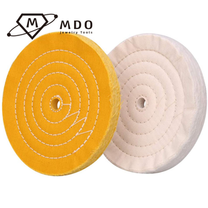 Rueda pulidora amarilla de tela de pelusa de algodón de 3 "/4"/5 "/6"/7 "/10" para joyería de oro, de <span class=keywords><strong>madera</strong></span> y herramientas abrasivas Metal, rueda de pulido - Product Image 5
