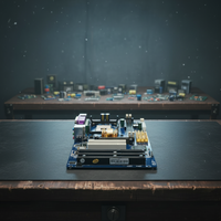 Nouvelle carte mère Intel 845GV ATX DDR avec graphismes intégrés, IDE 3, ISA 2, emplacements PCI, 2 RS232, 1 port LAN pour Win98/WinXP/Linux