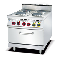 Appareils électroménagers pour cuisine de restaurant d'hôtel commercial, cuisinière à 6 brûleurs autonome, grill, plaque chauffante électrique avec armoire