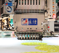 Machine à broder à sequins Dahao Computer Flat Mixed Beads haute précision, zone de broderie 660x1300mm, 1200 tr/min