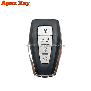 Carcasa de Llave de Coche Negra de 4 Botones, Material ABS, para Geely Global Kulrey Hawk GX7 Okavango Coolray X6 Geometry C Emgrand - Product Image 1
