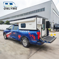 Camper desplegable ONLYWE para camioneta, en venta, para caja corta, ligero, de aluminio, para 4 personas, familiar, para camping, fabricante de campers para camionetas, DOT VIN