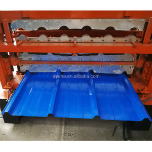 단일 삼중층 맞춤형 모양 골판지 지붕판 제작 타일 프레스 기계 지붕판 제작 - Product Image 2