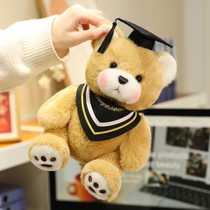 Oso de Peluche de Algodón PP Súper Suave Personalizado con Logotipo, Regalo para Niños, Oso de Graduación con Camiseta Pequeña, Venta al por Mayor - Product Image 3
