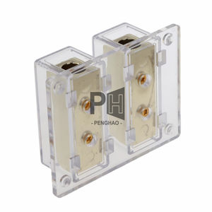 Bloc de distribution d'énergie pour voiture Répartiteur de câble de terre d'alimentation 8 voies plaqué or 4 8 AWG Hub de câble de terre pour voiture personnalisé - Product Image 2