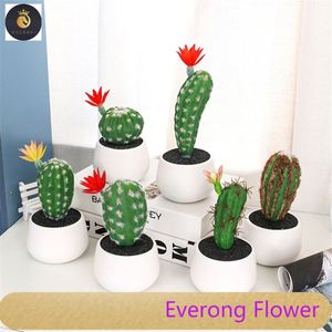 미니 인공 장식 홈 다육 식물 세트 분재 벌크 wiEV 라운드 냄비 - Product Image 6