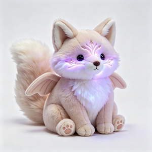 Peluche renard phosphorescente sans danger et non toxique, sans piles, douce, qui brille dans la nuit pour apaiser la peur du noir des enfants - Product Image 2