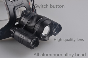 Faro <span class=keywords><strong>LED</strong></span> 30W a Lunga Portata Ricaricabile USB Zoomabile 1200 Lumen con <span class=keywords><strong>Batteria</strong></span> 18650 per Ciclismo ed Escursionismo - Product Image 2