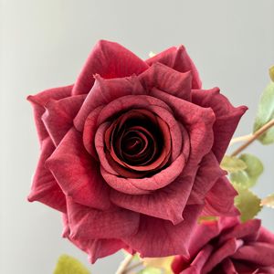Roses artificielles Pingping, 3 têtes, couleur cappuccino, fleurs en soie pour décoration de voiture de mariage, décoration intérieure, arrangements floraux - Product Image 2