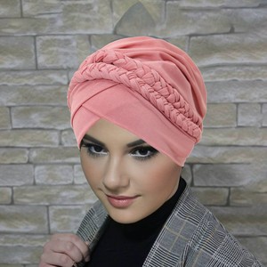 Promotion : Foulard islamique, chapeau, hijab, turban, bandeau et turban de couleur unie pour la mode musulmane africaine - Vente en gros - Product Image 1