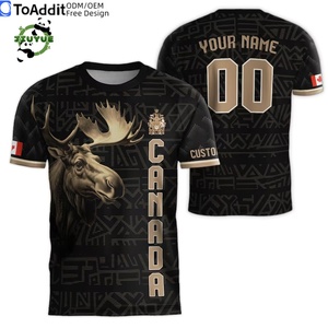 Camiseta de Fútbol Mundial Personalizada, Uniforme de Fútbol de <span class=keywords><strong>Club</strong></span> Americano de Moda, Marca Canadiense, Liso, Rojo, Blanco y Negro - Product Image 3