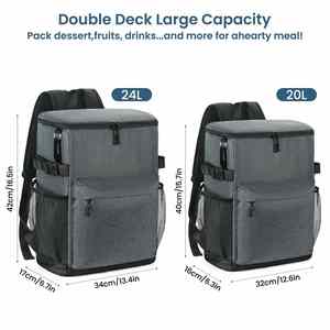 Designer Bags Large Soft Cooler Bag <b>Insulated</b> <b>Lunch</b> <b>Box</b> Backpack with Zippered Dispensing Lid Outdoor for Campus Cooler Bag - Product Image 4