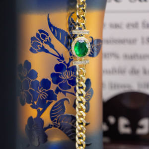 Pulsera de Cadena Clásica Bohemia Chapada en Oro Jade, Joyería de Moda para Hombres y Mujeres - Product Image 1