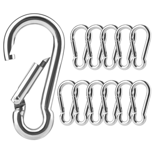 Mousqueton multifonctionnel à ressort en acier inoxydable 304 M4 M5 M6, anneau de verrouillage rapide, <span class=keywords><strong>crochet</strong></span> - Product Image 1