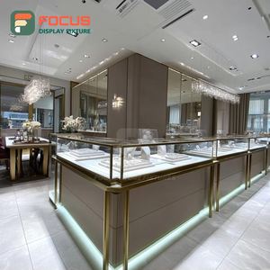 Modern Luxury Jewelry Display Cabinet Metal Frame Jewelry Shop Jewelry Cabinet - Product Image 6