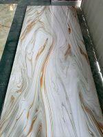 Panneau mural composite en PVC 3D imperméable de haute qualité, imitation marbre, pour la décoration intérieure de la maison, salon, chambre, école