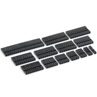 Connecteurs Femelles Dupont à Tête Plastique 2,54 mm 1P 2P 3P 4P 1X1P 1X2P pour Câble Jumper