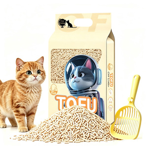 Litière pour chat en tofu, biodégradable, agglomérante, faible en poussière, contrôle des odeurs, écologique, vente en gros, OEM, ODM, directement de l'usine - Product Image 1