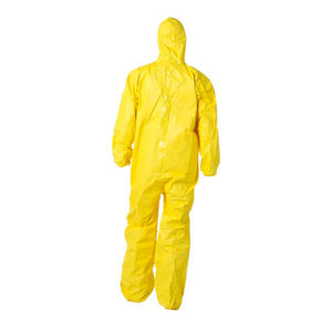 Combinaison de sécurité chimique en caoutchouc PVC jaune en vente chaude - Product Image 4