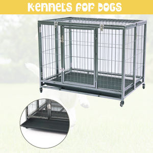 <span class=keywords><strong>Jaula</strong></span> plegable de acero de alta calidad <span class=keywords><strong>para</strong></span> mascotas, casa de perro de Metal con parte superior abierta, jaulas grandes <span class=keywords><strong>para</strong></span> <span class=keywords><strong>perros</strong></span> - Product Image 6