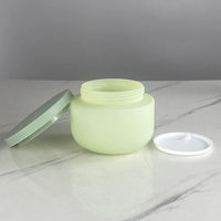 Hengjian toples krim plastik, wadah kosmetik mewah untuk perawatan kulit 250ml 250g kuning hijau abu-abu