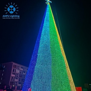 ANPU LIGHTING AP-Mile High Tree 50M Arbre <span class=keywords><strong>de</strong></span> Noël Géant avec Éclairage LED RGB Dynamique - Décoration <span class=keywords><strong>de</strong></span> Fêtes IP65 - Vente Directe Usine - Product Image 5