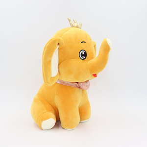 Peluche de elefante personalizado, peluche suave con corona - Product Image 6
