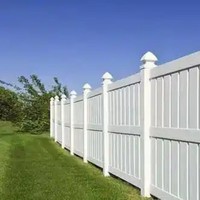 Clôture de protection en PVC vinyle durable, écologique, résistante aux intempéries et anti-pourriture, à faible coût, couleur personnalisée, 6 pieds, pour extérieur