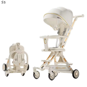 2024 Mới Nhất Hai-Cách Đẩy Xe Đẩy Em Bé Với Tán Khung Hợp Kim Nhôm 2-Trong-1 Rocker Thiết Bị Cho 0-3 Năm Chịu Tải 20Kg - Product Image 1